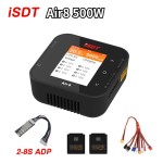 Original Air8 500W 20A Balance Batterie ladegerät Entlader 1-8S für Li-Po Li-HV Li-Fe NiMH Ni-CD Pb mit 2 kostenlosen Steckern Spielzeug